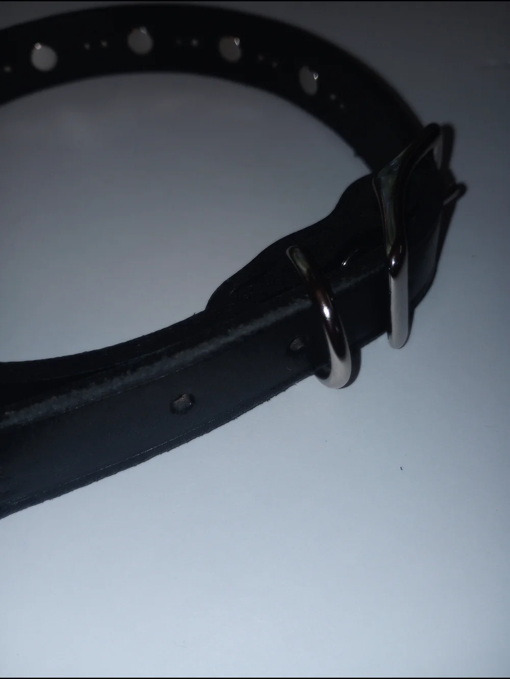 Black Spike Studded Leather Collar